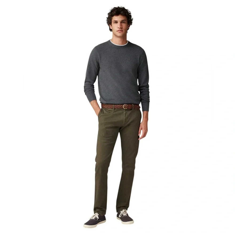NWT J Crew 484 Slim Stretch Chino Pants 36x32 Green Men’s